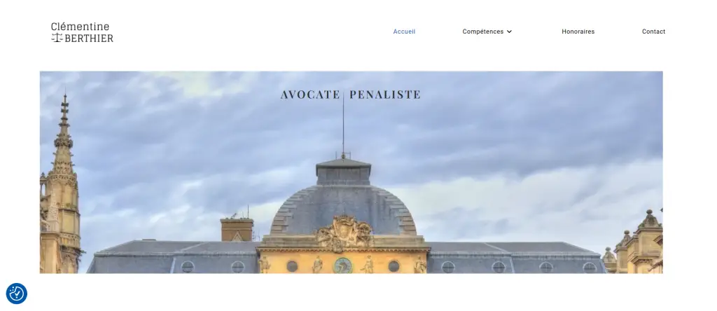Site vitrine d'une avocate